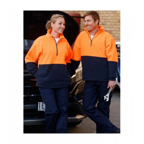 Hi-Vis Polar Fleece Half Zip Pullover