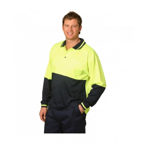 Hi-Vis Truedry Safety Polo L/S