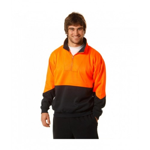 Hi-Vis L/S Windcheater Collar