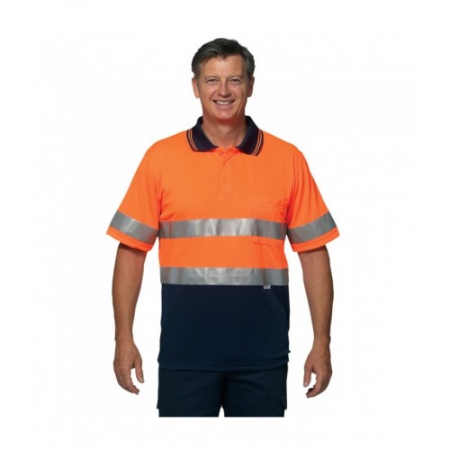 Hi-ViS/S S/Safety Polo 3M Tapes