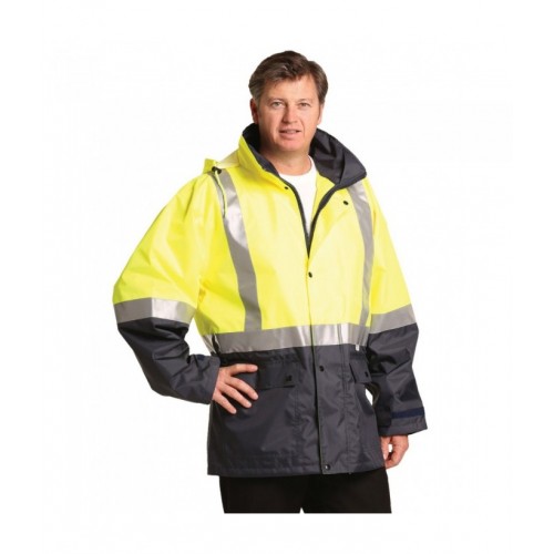 Hi-Vis Two Tone Rain Proof Safety Jacket With 3M Tapes