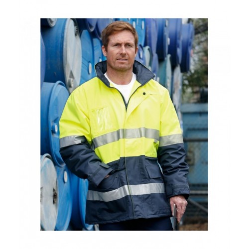 Hi-Vis Long Line Safety Jacket With 3M Tapes