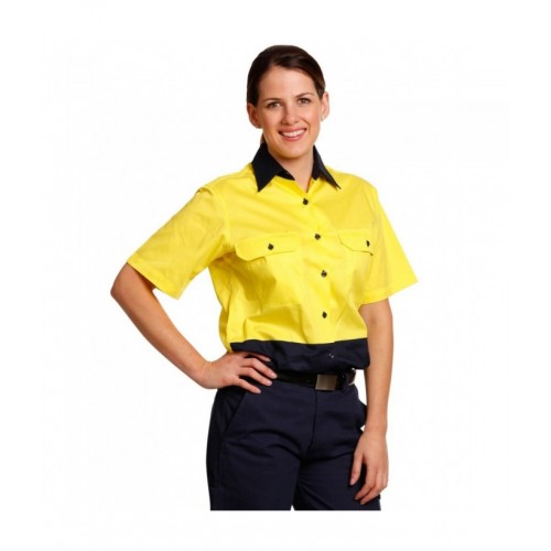 Ladies' Hi-ViS/S S/Safety Shirt